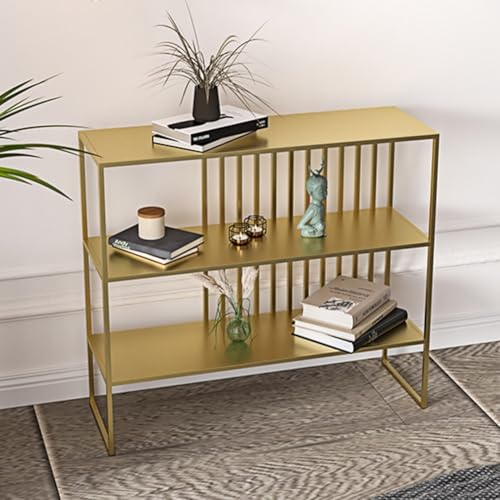 YKWLKJ Modern Sofatisch Konsolentisch mit Metallrahmen, Eingangstisch Flurtisch for Foyer(Gold,70cm) von YKWLKJ
