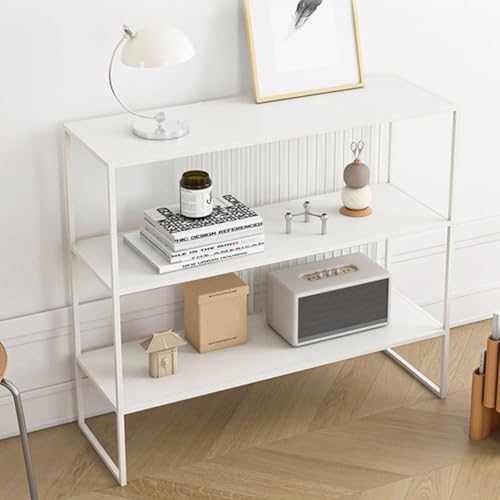 YKWLKJ Modern Sofatisch Konsolentisch mit Metallrahmen, Eingangstisch Flurtisch for Foyer(Bianco,70cm) von YKWLKJ