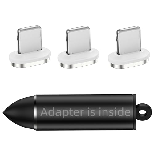 YKZ Magnetischer i-Product Stecker 3er Pack, 7 Pin Magnetischer Adapter USB A Magnet-Ladekabel, Kompatibel mit iOS-Geräten von YKZ