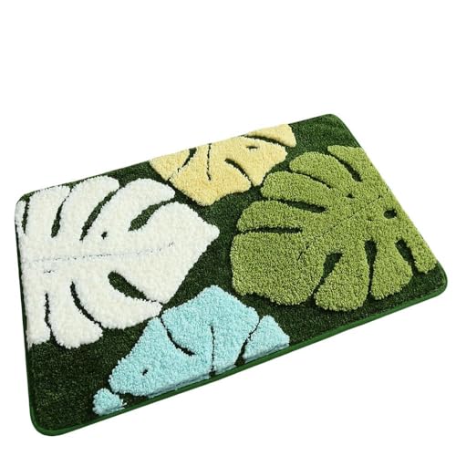 YLCYDLYU Badezimmerteppich Badezimmer-Toilettenmatte, Dicker Plüschteppich, Wasserabsorbierende Fußmatte Mit Großer Kapazität-03-40x60cm von YLCYDLYU