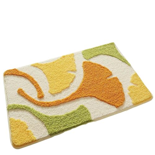 YLCYDLYU Badezimmerteppich Badezimmer-Toilettenmatte, Dicker Plüschteppich, Wasserabsorbierende Fußmatte Mit Großer Kapazität-08-50x80cm von YLCYDLYU