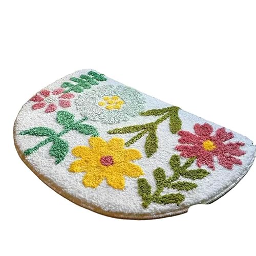 YLCYDLYU Badezimmerteppich Minimalistische Badezimmer-Bodenmatte Im Pastoralen Stil, Saugfähiger Teppich Für Die Eingangstür, Eingangsmatte Für Das Badezimmer-A2-40 * 60cm von YLCYDLYU