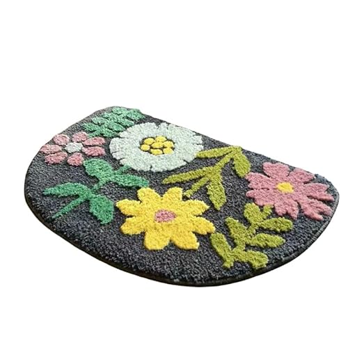YLCYDLYU Badezimmerteppich Minimalistische Badezimmer-Bodenmatte Im Pastoralen Stil, Saugfähiger Teppich Für Die Eingangstür, Eingangsmatte Für Das Badezimmer-A3-40 * 60cm von YLCYDLYU