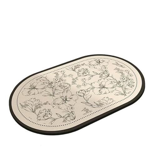 YLCYDLYU Badezimmerteppich Saugfähige Matte Für Badezimmer-Toilettenteppiche-01-40 * 60cm von YLCYDLYU