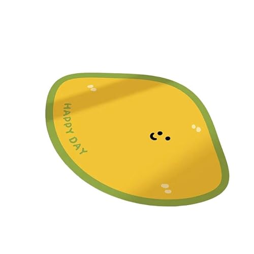 YLCYDLYU Badezimmerteppich Wasserabsorbierende Badezimmerteppiche, Farbenfrohe Fußmatten, Geeignet Als Badewannenfußmatten-Gelb-50x80cm von YLCYDLYU