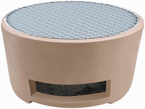 Kleiner Holzkohlegrill-Tonofen, Keramik-Grillofen, altmodischer Grillofen, Kochzubehör für den Außenbereich, für Hot Pot Camping (A) von YLFFFZXK