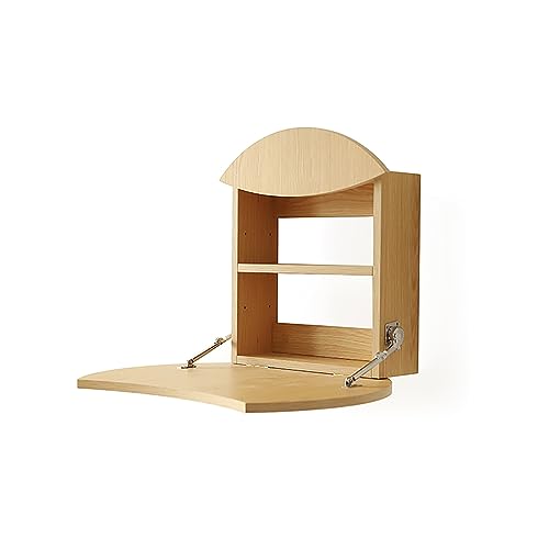 YLFFFZXK Klappbarer Wandschreibtisch, schwebender Laptop-Computerschreibtisch, platzsparender multifunktionaler herunterklappbarer Computerarbeitsplatz für Arbeitszimmer, Schlafzimmer, Badezimmer od von YLFFFZXK