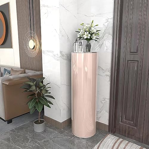 YLFFFZXK Schuhregal, Flur, Eingang, Schlafzimmer, Schuhschrank, 360° Lazy Susan, runder Zylinder, multifunktionaler Schuhschrank für den Haushalt (Farbe: Pink, Größe: 90 cm, 6-lagig) von YLFFFZXK