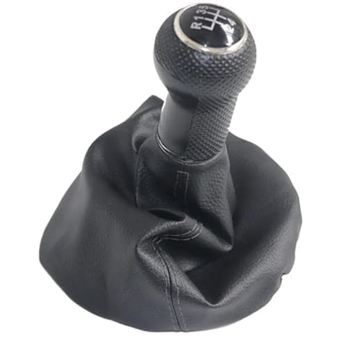 YLHMG 23 mm 5-Gang-Leder-Auto-Schaltknauf-Hebel Gaitor-Kofferraumabdeckung, for Seat, Leon 2000 2001 Toledo 1999 Schaltsack von YLHMG