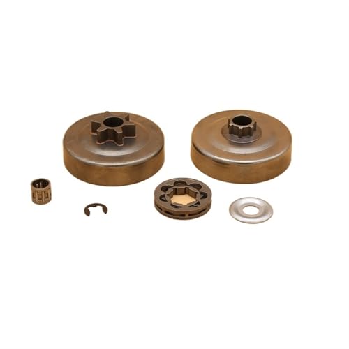 YLHMG 3/8 6T Kupplungstrommel P7 Kettenradfelge Nadellager Unterlegscheibe Kit, for STIHL, MS170 MS180 MS210 MS250 017 018 021 023 Kettensäge Teile Kupplungstrommel-Kit YLHMG 3/8 6T Kupplungstrommel P7 Kettenradfelge Nadellager Unterlegscheibe Kit, for STIHL, MS170 MS180 MS210 MS250 017 018 021 023 Kettensäge Teile Kupplungstrommel-Kit von YLHMG