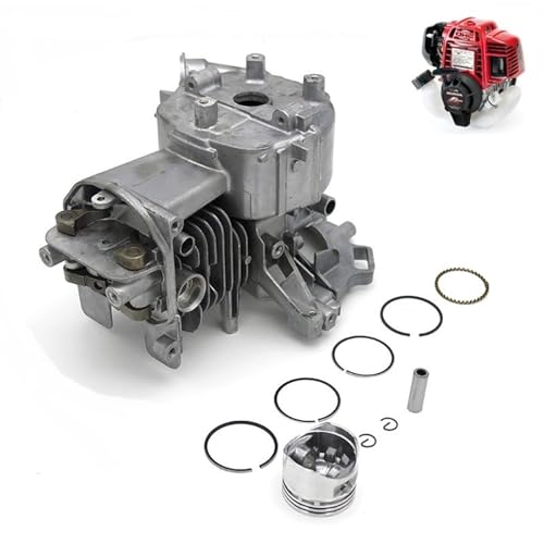 YLHMG 35MM Zylinder Kurbelgehäuse Motor Motor Gehäuse Kolbenring Einlass-/Auslassventil Kipphebel Arm Set GX25 GX25N HHT25S Kettensägen-Kolbenring von YLHMG