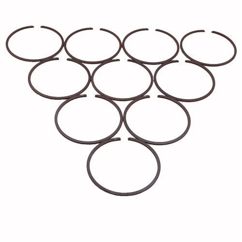 YLHMG 49 mm x 1,5 mm Kolbenringe, for Dolmar, PS 6800i, for OLEO MAC, 261 Kettensägenmotor, Moto-Zylinder-Reparaturteile, 1,5 mm Dicke Kettensägen-Kolbenring(10 PCS) von YLHMG