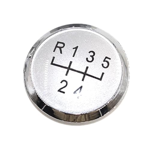 YLHMG 5 6-Gang-Schalthebel-Stickmanschetten-Manschettenabdeckung, for VW, for POLO, 9N 9N2 2002–2009 Schaltsack(BLACK 5 speed silver) von YLHMG