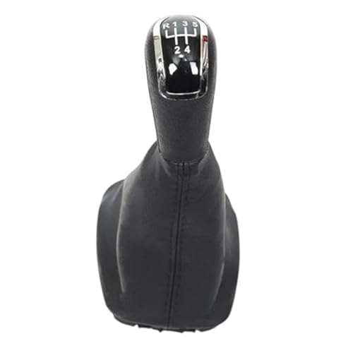 YLHMG 5-Gang-Auto-Styling-Schaltknauf-Gamaschenmanschettenabdeckung, for Skoda, Fabia MK1 2000–2008, Gehäusekragen, Hebel-Schaltstift Schaltsack(BLACK Black) von YLHMG