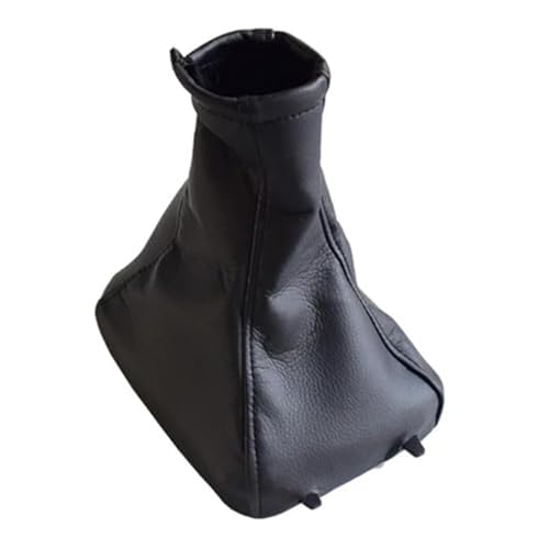 YLHMG Manuelle 5-Gang-Schaltknaufabdeckung, for Vauxhall, for Opel, Astra II G Zafira A 1998–2010, Auto-Styling-Hebel mit Ledermanschette Schaltsack(BLACK Gear Shift Case) von YLHMG