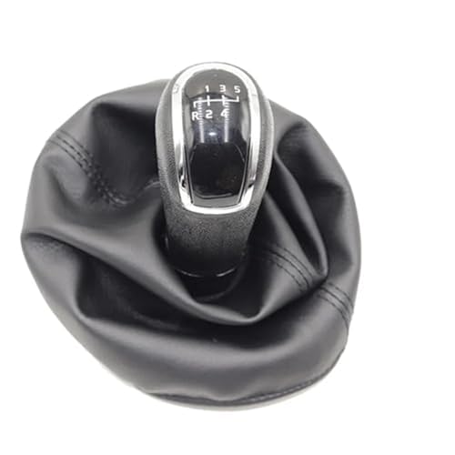 YLHMG Manueller Schaltknauf, Getriebeschaltknaufmanschette, for, A-Klasse W168 1997–2004, Getriebegriff, Schalthebelknauf Schaltsack(BLACK R12345 one set) von YLHMG