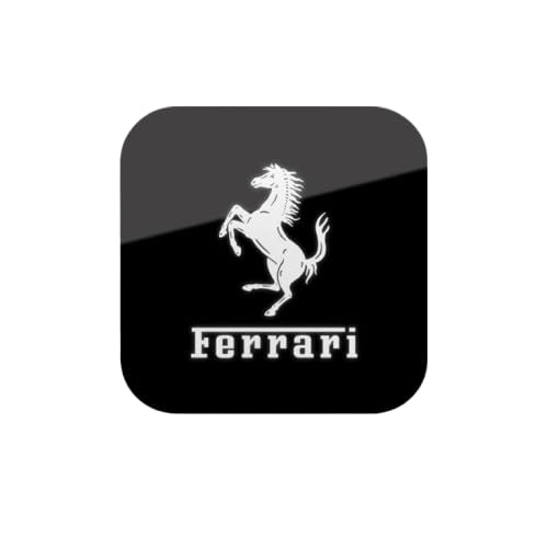 3D Emblem Aufkleber für Ferrari 12Cilindri / 296 / SF90 /F80 /Roma/Purosangue/ F244, Heckkoffer Abzeichen Auto Karosserie Logo Fenster Aufkleber Aufkleber Außen Styling Dekoration,C von YLINNB