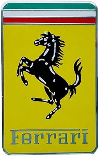3D Emblem Aufkleber für Ferrari 12Cilindri / 296 / SF90 /F80 /Roma/Purosangue/ F244, Heckkoffer Abzeichen Auto Karosserie Logo Fenster Aufkleber Aufkleber Außen Styling Dekoration von YLINNB
