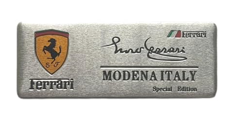 3D Emblem Aufkleber für Ferrari 12Cilindri / 296 / SF90 /F80 /Roma/Purosangue/ F244, Heckkoffer Abzeichen Auto Karosserie Logo Fenster Aufkleber Aufkleber Außen Styling Dekoration von YLINNB