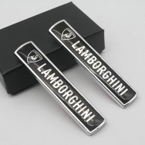 3D Emblem Aufkleber für Lamborghini Revuelto/Temerario/Urus/Huracán, Heckkoffer Abzeichen Auto Karosserie Logo Fenster Aufkleber Aufkleber Außen Styling Dekoration,Black von YLINNB