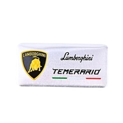 3D Emblem Aufkleber für Lamborghini Revuelto/Temerario/Urus/Huracán, Heckkoffer Abzeichen Auto Karosserie Logo Fenster Aufkleber Aufkleber Außen Styling Dekoration,C von YLINNB