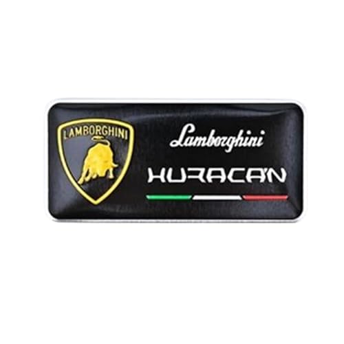 3D Emblem Aufkleber für Lamborghini Revuelto/Temerario/Urus/Huracán, Heckkoffer Abzeichen Auto Karosserie Logo Fenster Aufkleber Aufkleber Außen Styling Dekoration,F von YLINNB