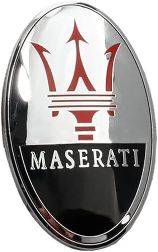 3D Emblem Aufkleber für Maserati Levante/Ghibli/Quattroporte/MC20/Alfieri/Grecale/GranTurismo/GranCabrio, Heckkoffer Abzeichen Auto Karosserie Logo Fenster Aufkleber Aufkleber Außen Styling Dekoration von YLINNB