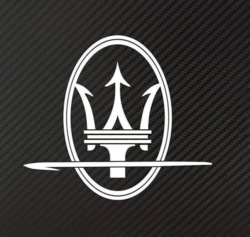 3D Emblem Aufkleber für Maserati Levante/Ghibli/Quattroporte/MC20/Alfieri/Grecale/GranTurismo/GranCabrio, Heckkoffer Abzeichen Auto Karosserie Logo Fenster Aufkleber Aufkleber Außen Styling Dekoration von YLINNB