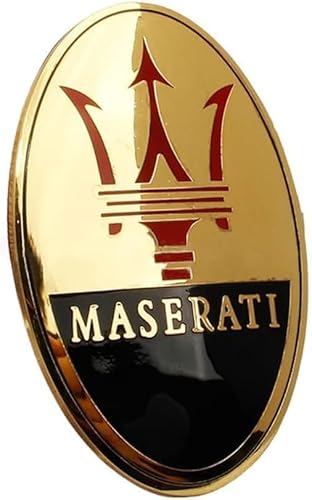 3D Emblem Aufkleber für Maserati Levante/Ghibli/Quattroporte/MC20/Alfieri/Grecale/GranTurismo/GranCabrio, Heckkoffer Abzeichen Auto Karosserie Logo Fenster Aufkleber Aufkleber Außen Styling Dekoration von YLINNB