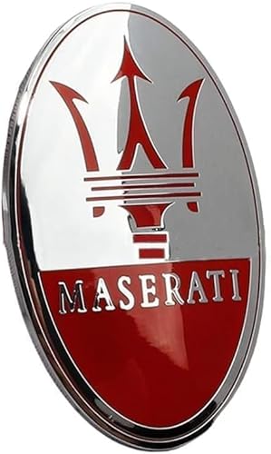 3D Emblem Aufkleber für Maserati Levante/Ghibli/Quattroporte/MC20/Alfieri/Grecale/GranTurismo/GranCabrio, Heckkoffer Abzeichen Auto Karosserie Logo Fenster Aufkleber Aufkleber Außen Styling Dekoration von YLINNB