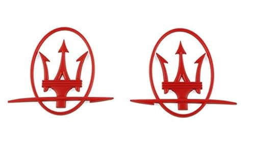 3D Emblem Aufkleber für Maserati Levante/Ghibli/Quattroporte/MC20/Alfieri/Grecale/GranTurismo/GranCabrio, Heckkoffer Abzeichen Auto Karosserie Logo Fenster Aufkleber Aufkleber Außen Styling Dekoration von YLINNB