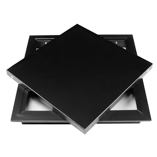 Revisionsklappe revisionstür Deckenzugangsplatte Mit Aluminiumrahmen 150 X 150/200 X 200, Paletten-Zugangstüren Für Decken/Trockenbau, Flächenbündige Montage(Black,300x500mm/12x20in) von YLLFFLL