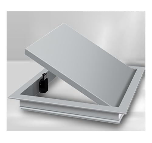 Revisionsklappe revisionstür Magnetische Saugzugangsklappe 15x15/20x20, Dachbodenluke aus Aluminiumlegierung für Trockenbau/Wand, Inspektionstüren mit Klickmechanismus(Gray,15x15cm/6x6in) von YLLFFLL