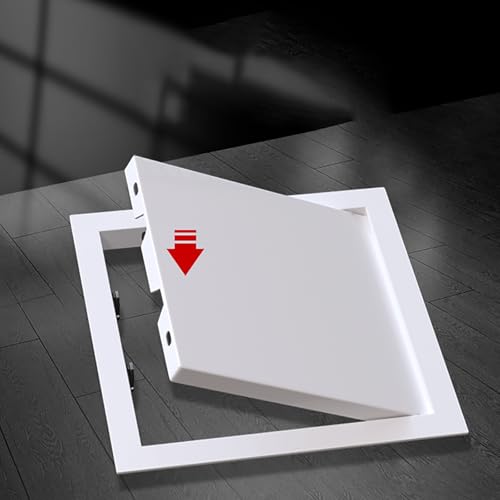Revisionsklappe revisionstür Magnetische Saugzugangsklappe 15x15/20x20, Dachbodenluke aus Aluminiumlegierung für Trockenbau/Wand, Inspektionstüren mit Klickmechanismus(White,20x60cm/8x24in) von YLLFFLL