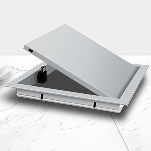 Revisionsklappe revisionstür Revisionsklappe Mit Aluminiumrahmen 24x20/30x30/30x40, Revisionsklappe Für Trockenbau/Decke, Klick-Fit, Magnetische Bündige Revisionstüren(Gray,15x25cm(6x10in)) von YLLFFLL