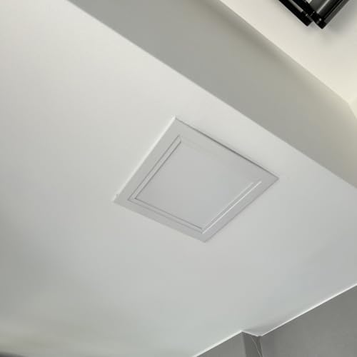 Revisionsklappe revisionstür Zugangsklappe Aus Aluminiumlegierung 24x20/24x40/30x40, Verdeckte Zugangstüren Für Decken/Trockenbauwände, Große Flächenbündige Inspektionsluke(White,49x45cm(19x18in)) von YLLFFLL