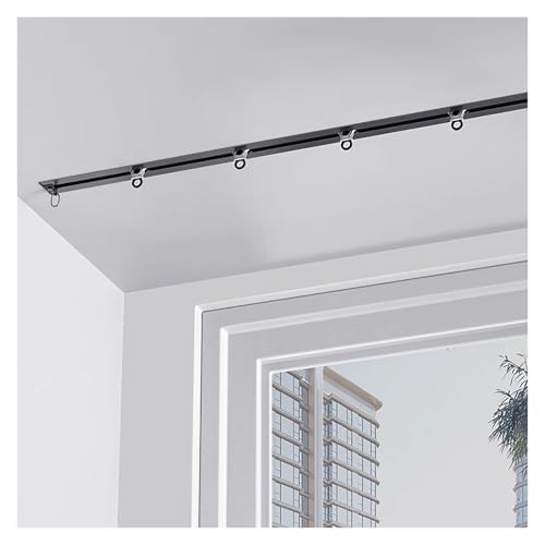 gardinenschiene vorhangschiene vorhangschienensyst Verdeckte Vorhangschiene Zur Deckenmontage, Aluminium Verdeckte Eingebettete Vorhangschiene Raumtrenner, Eingelassenes Raumtrennsystem Mit Privatsphä von YLLFFLL