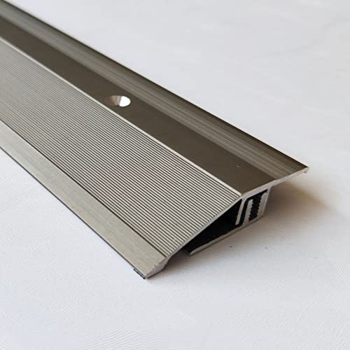 übergangsprofi 4,3cm Breiter Schwellenstreifen für den Bodenübergang, Rutschfeste Türkantenverkleidung für Flur Unebenen Boden, Türschwelle Aus Aluminiumlegierung Kantenschutzstreifen 90–150cm Lang von YLLFFLL