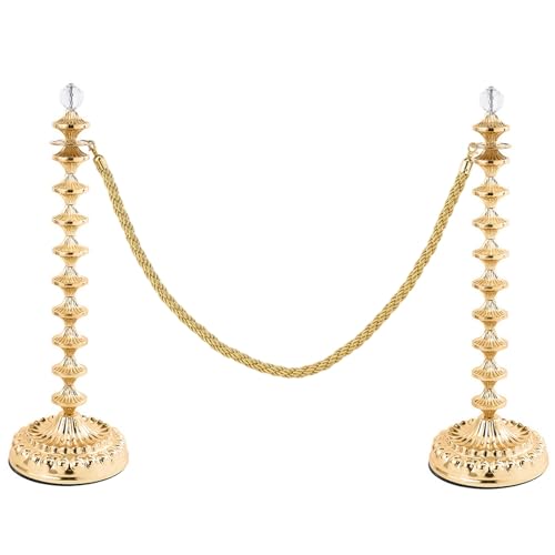 2 Stk Personenleitsystem Absperrband Gold mit Beschwertem Sockel für Supermärkte Hotels und Ausstellungen 2 Stk Personenleitsystem Absperrband Gold mit Beschwertem Sockel für Supermärkte Hotels und Ausstellungen von YLLSMGS