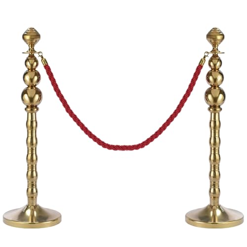 2er-Set Personenleitsystem Absperrband mit Samtkordel aus Edelstahl für Partys Ausstellungen und Hochzeiten 2er-Set Personenleitsystem Absperrband mit Samtkordel aus Edelstahl für Partys Ausstellungen und Hochzeiten von YLLSMGS