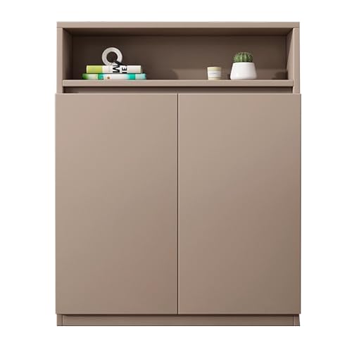 Heizkörperverkleidung Radiator Cover aus PVC-Holz mit Verstellbaren Ablagen für Dekorative Wohnzimmerschränke(Brown,60x100x20cm/24x39x8in) von YLLSMGS