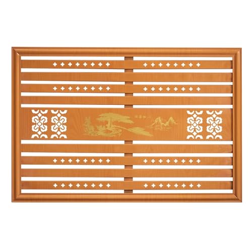 Heizungsverkleidung Heizkörper Verkleidung Schmiedeeiserne Lamellen Hohlkammer Design für Wohnzimmer Schlafzimmer(Yellow,90x60cm/35x24in) von YLLSMGS