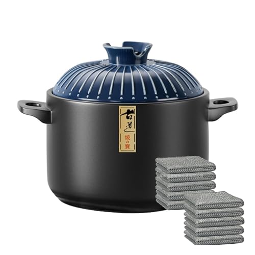 YLME Kasserolle Japanischer Stil Glasierter Keramik-Kasserolle Topf, Hochtemperaturbeständiger Kochtopf Für Gasherde, Antihaftbeschichteter Suppen- Und Schmortopf Für Den Hausgebrauch,1.6L YLME Kasserolle Japanischer Stil Glasierter Keramik-Kasserolle Topf, Hochtemperaturbeständiger Kochtopf Für Gasherde, Antihaftbeschichteter Suppen- Und Schmortopf Für Den Hausgebrauch,1.6L von YLME