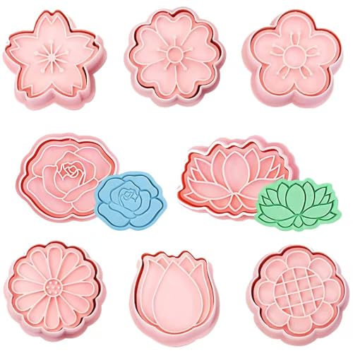 8 Stück Ausstechformen Blumen Set,Keksausstecher Ausstechformen,3D Silikon Plätzchen Ausstecher,Cookie Cutter kinder,3D Cookie Cutter,DIY Kuchen Backen Werkzeug Fondant Kuchen Backen Ausstecher 8 Stück Ausstechformen Blumen Set,Keksausstecher Ausstechformen,3D Silikon Plätzchen Ausstecher,Cookie Cutter kinder,3D Cookie Cutter,DIY Kuchen Backen Werkzeug Fondant Kuchen Backen Ausstecher von YLOOKO