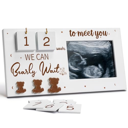 Expecting Parents to Be Unique Gifts for Pregnant Women, Sonogram Picture Frame Pregnancy Gift We Can Bearly Wait with Countdown Weeks, Best Gifts for Expecting Mom Expecting Parents to Be Unique Gift Expecting Parents to Be Unique Gifts for Pregnant Women, Sonogram Picture Frame Pregnancy Gift We Can Bearly Wait with Countdown Weeks, Best Gifts for Expecting Mom Expecting Parents to Be Unique Gift von YLOVAN