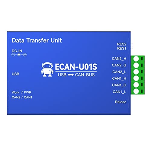 CAN-zu-USB-Konverter Busanalysator CAN2.0-Debugger CAN-Bus Bidirektionaler 2-Wege-Transceiver ECAN-U01S Tragbares Relais von YLQUXEUV