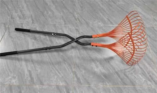 Ein Laubgreifer ist ein Werkzeug zum Sammeln von Blättern, einem langen Stahlgriff und Krallen. Der leichte und effiziente Laubpflücker ist zu halten. von YLSAZL