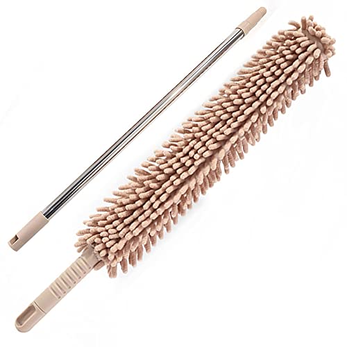 YLWX Duster Feather, Ausziehbare und Verbiegbare Staubwedel Zur Reinigung Von Haushalts-Büro-Staubwerkzeugen Am Bett (Color : Brown) von YLWX