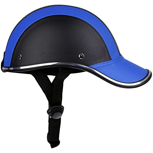 YLXD Retro Motorrad-Helm Halbhelme Brain-Cap Halbschale Jet-Helm Roller-Helm Scooter-Helm Half Helm für Cruiser Chopper Biker Moped DOT/ECE-Zulassung E,55-62CM von YLXD