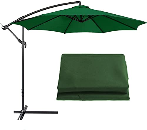 8 Rippen Sonnenschirm Bespannung Ersatzbezug,Ersatz-Sonnenschirm-Stoffbezug for Terrasse UV-Schutz Regenschirm Baldachin Abdeckung Ersatz for Outdoor Garten(Green,2.7M/8.9Ft) von YLZBA